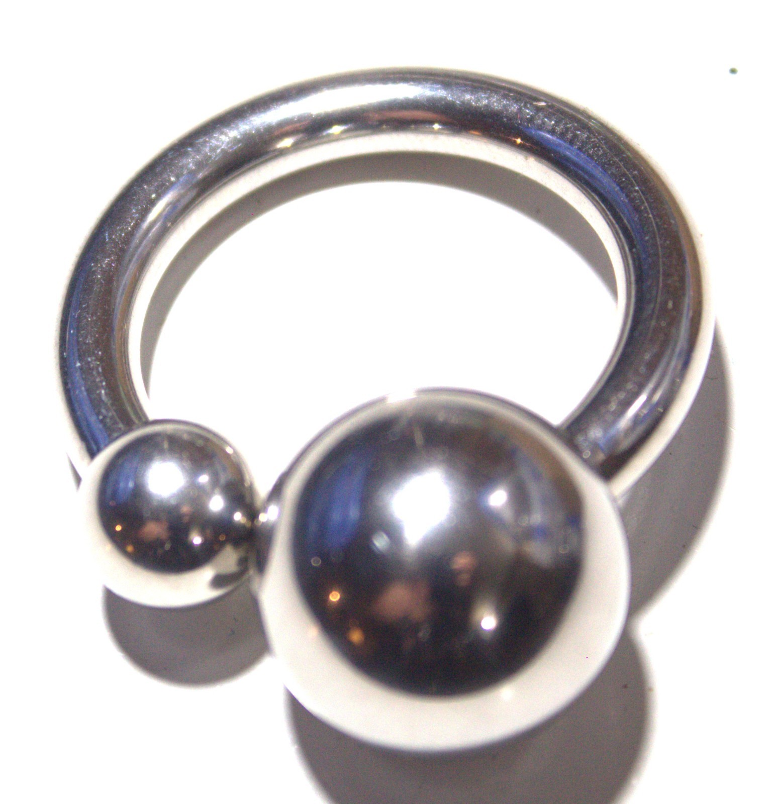 2g 7/8 Double Screw ball Prince Reverse Albert Jewelry Frenum Lorum RPA Ring Hot