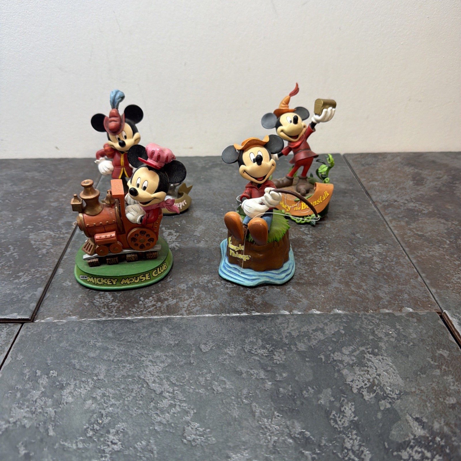 Danbury Mint 75 Years With Mickey Set Of 4 Figures 