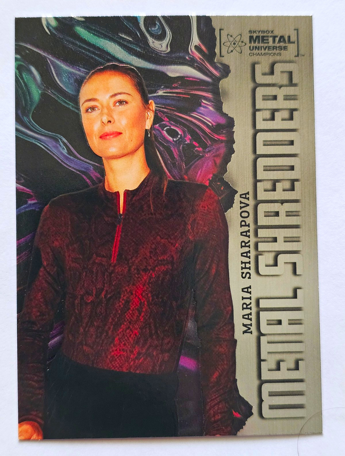 SkyBox 2022 Metal Universe Champions Metal Shredders #115 Maria Sharapova