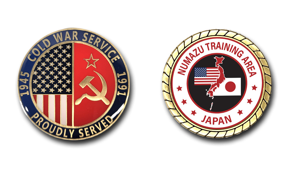 Numazu Training Area Japan Cold War Veteran Challenge Coin Numazu Training Area Japan Cold War Veteran Challenge Coin