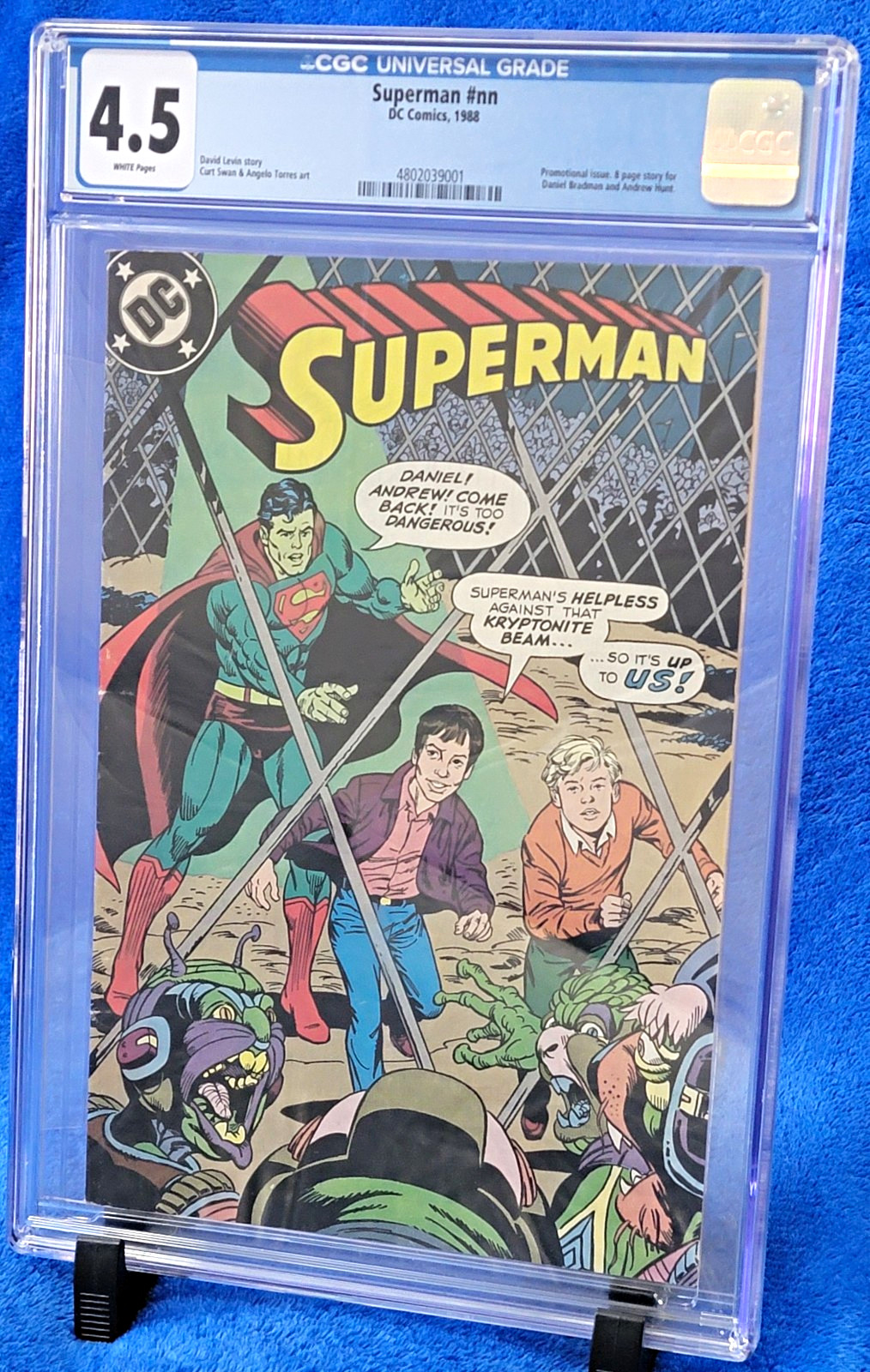 Superman #nn, This Island Bradman, 1988, DC Comics, CGC 4.5, Super Rare Promo