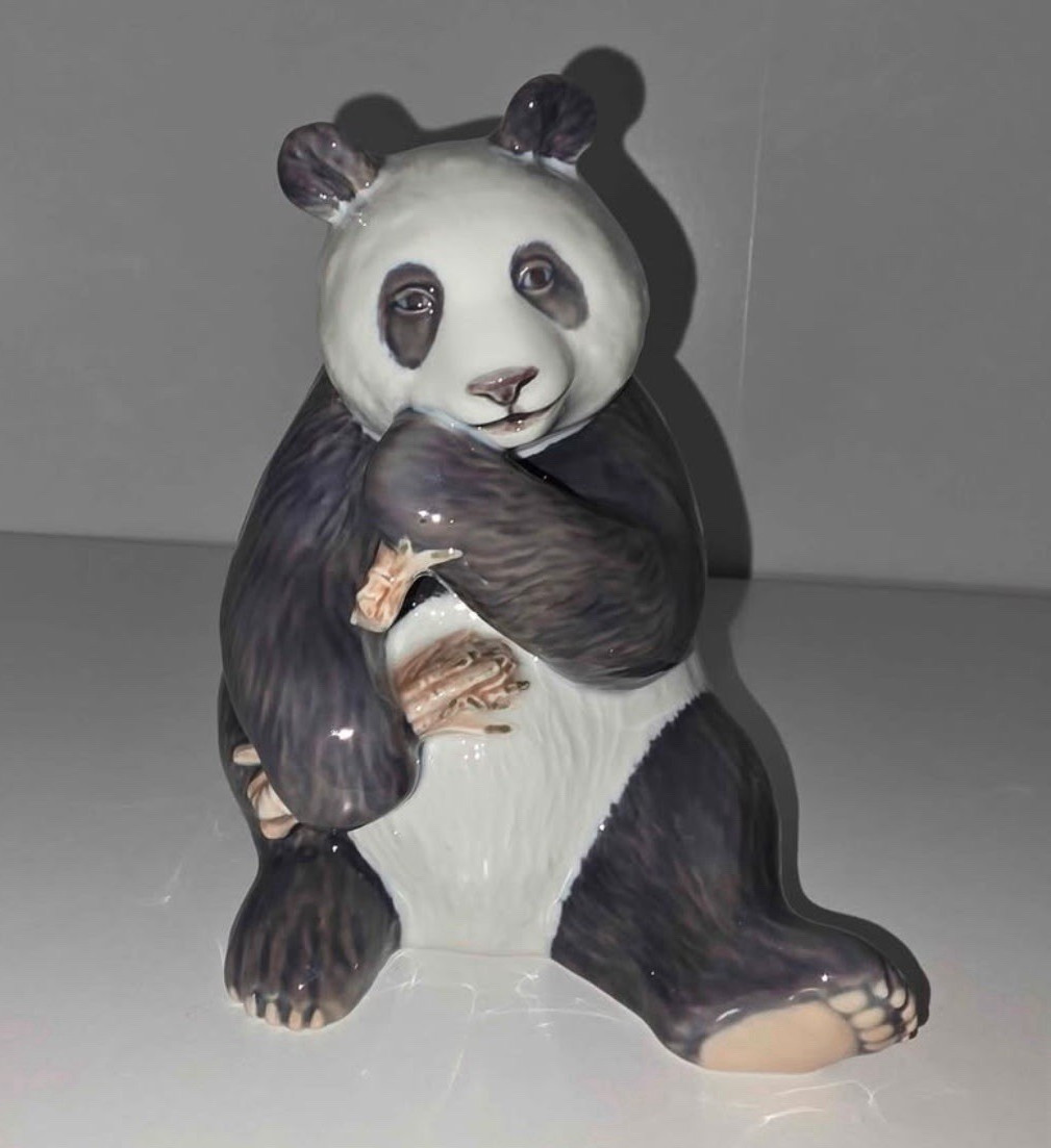 Royal Copenhagen Porcelain Panda Animal Figurine Collectible #662