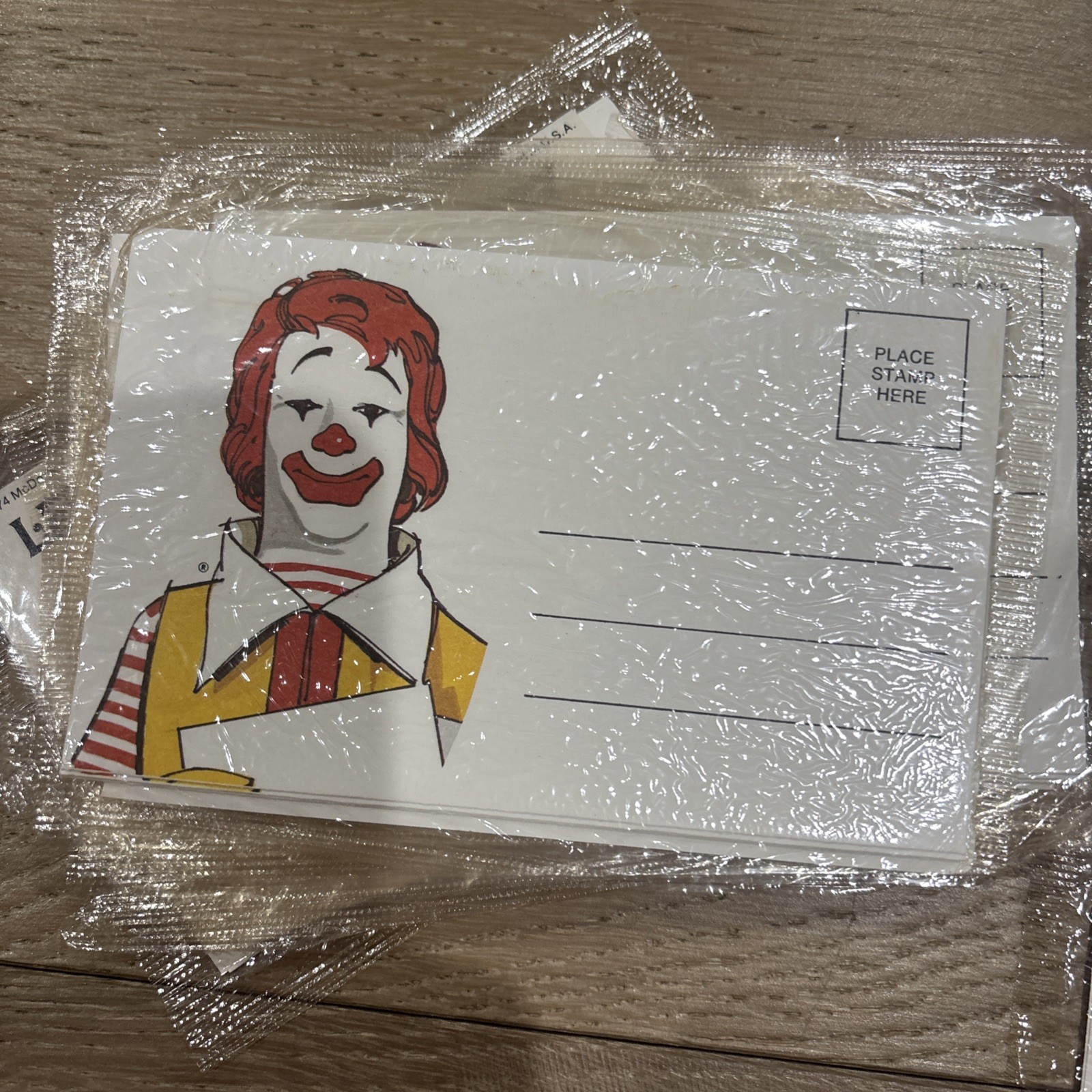 Vintage 1974 McDonald’s Postcard Letterland Stationery From McDonaldland Unused