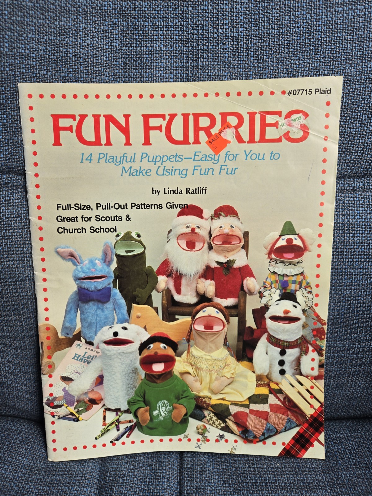 Fun Furries Craft Fun Fur Puppet Patterns 1984 Plaid Enterprises Vintage