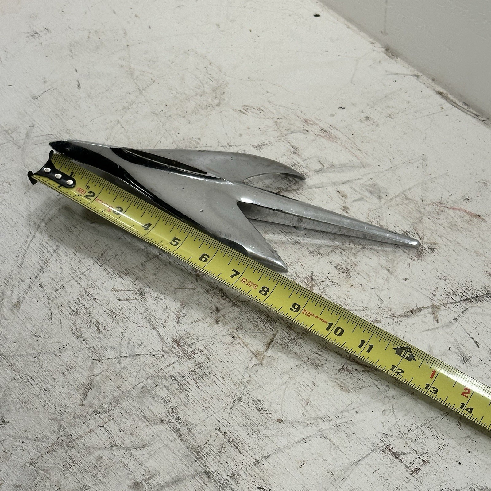 Vintage OEM 1952 1953 1954 1955 WILLYS AERO Ace Lark Hood Ornament Part 1A-16851