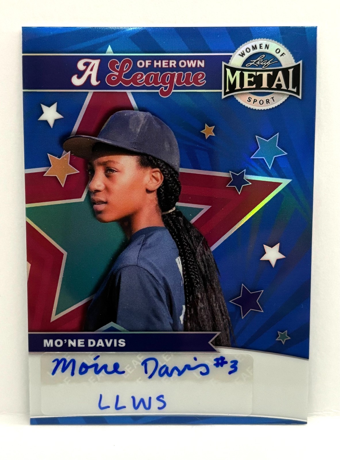 Mo\'ne Davis 2025 Leaf Metal A League of Her Own Auto #2/2 LLWS #LA-MD1