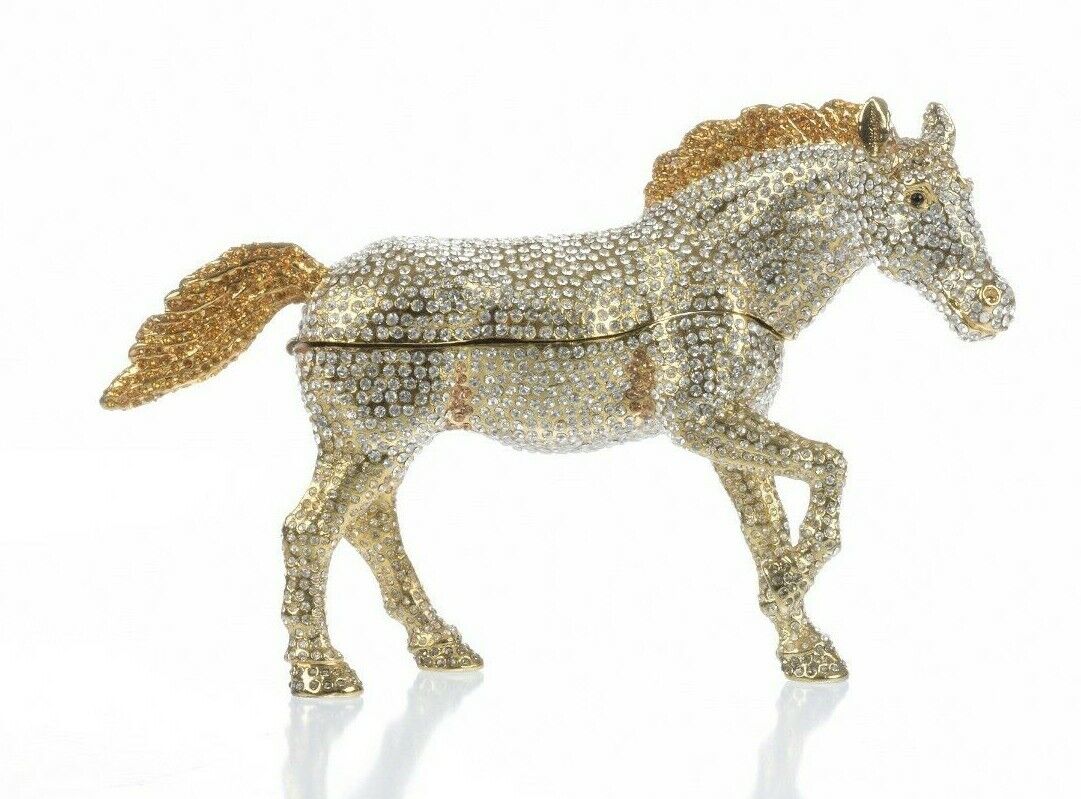 Large horse LIMITED EDITION trinket box  Keren Kopal & Austrian crystals 