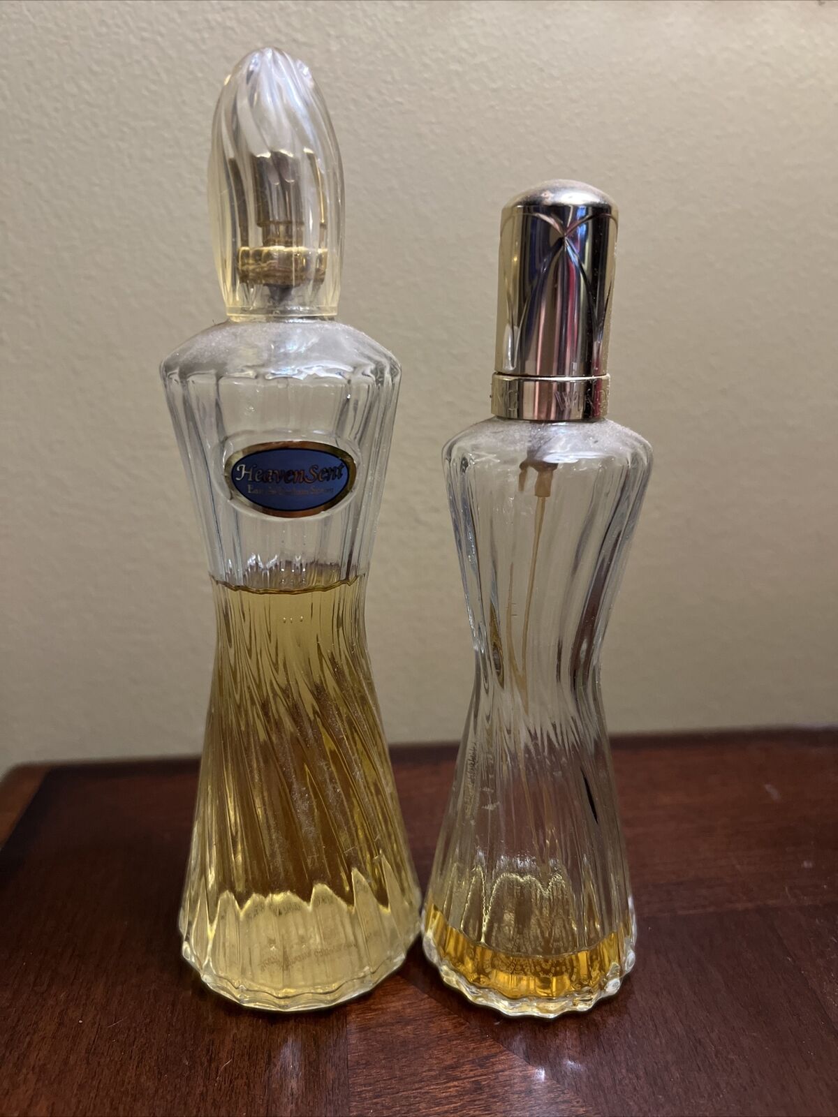 Two Vintage Bottles Dana Heaven Sent 3.4oz Small Amount Women\'s Eau de Perfume
