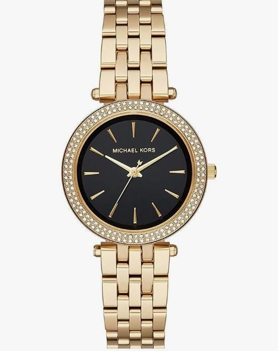 Michael Kors Women\'s MK3738 Mini Darci Analog Display Quartz Gold Watch