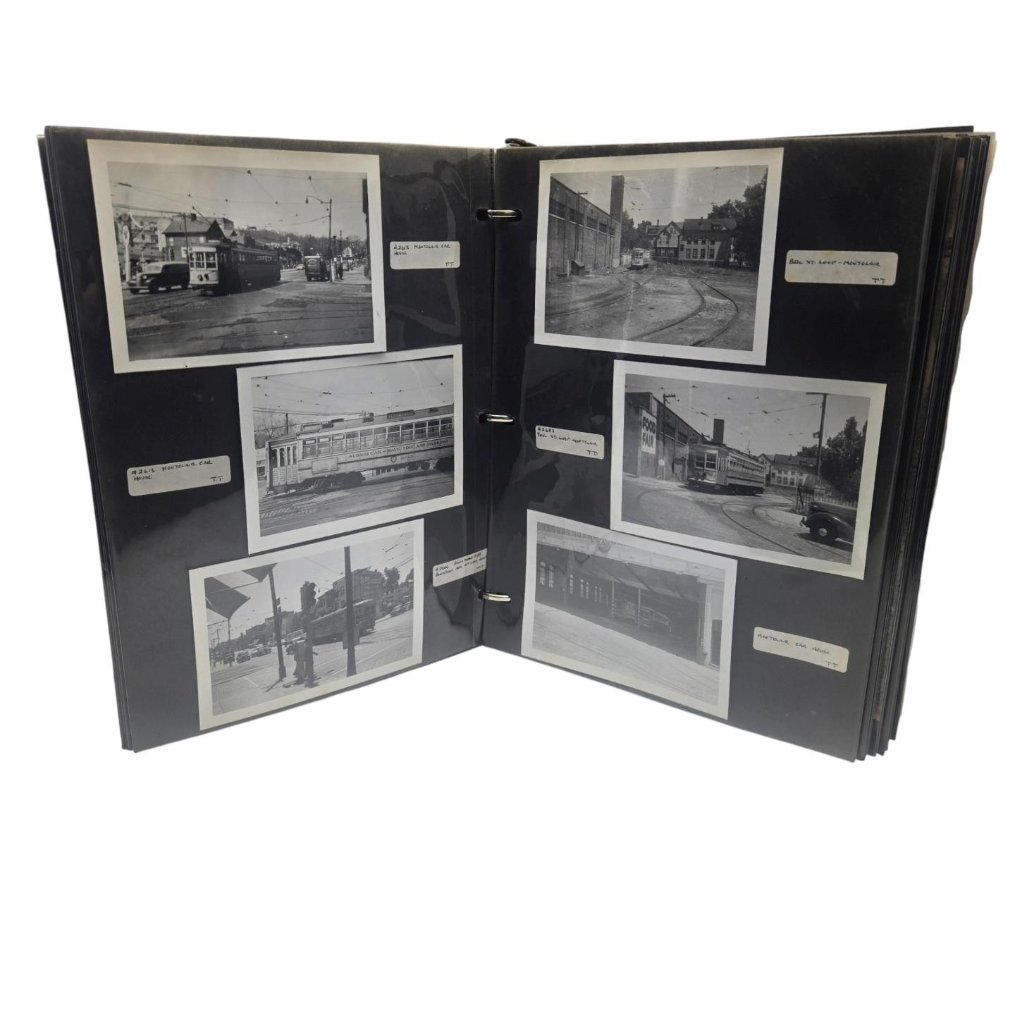 200+ Pc Vintage NJ Trolley Street Car Light Rail City Subway Photo Album Lot
