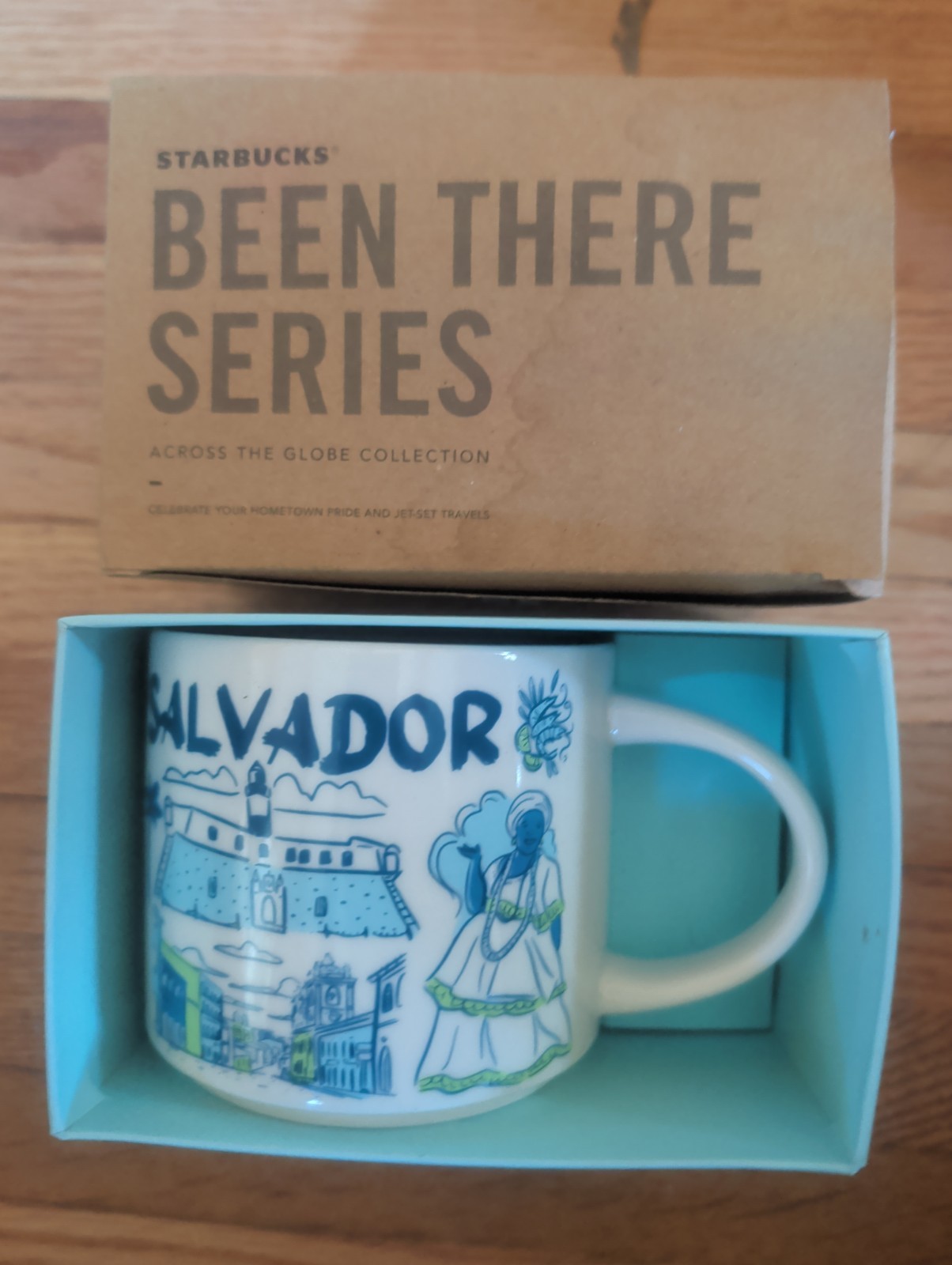 NEW Starbucks Salvador Bahia Brazil Been There Series 14oz Mug With Box Brasil 