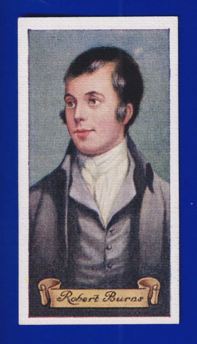 ROBERT BURNS 1935 CARRERAS CELEBRITIES OF BRITISH HISTORY #35 NEARMINT SHARP 