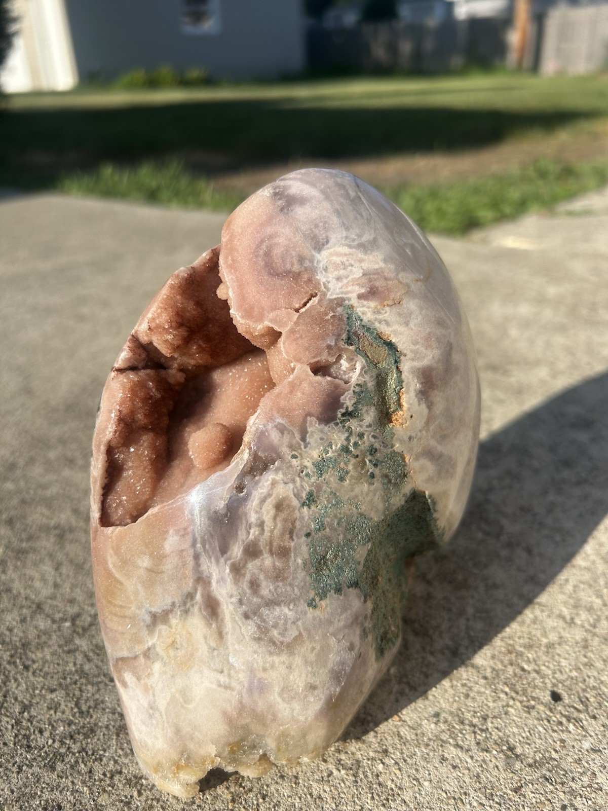 Large Brazilian Pink Amethyst Druzy Freeform 3 lb 15 oz Collector Crystal