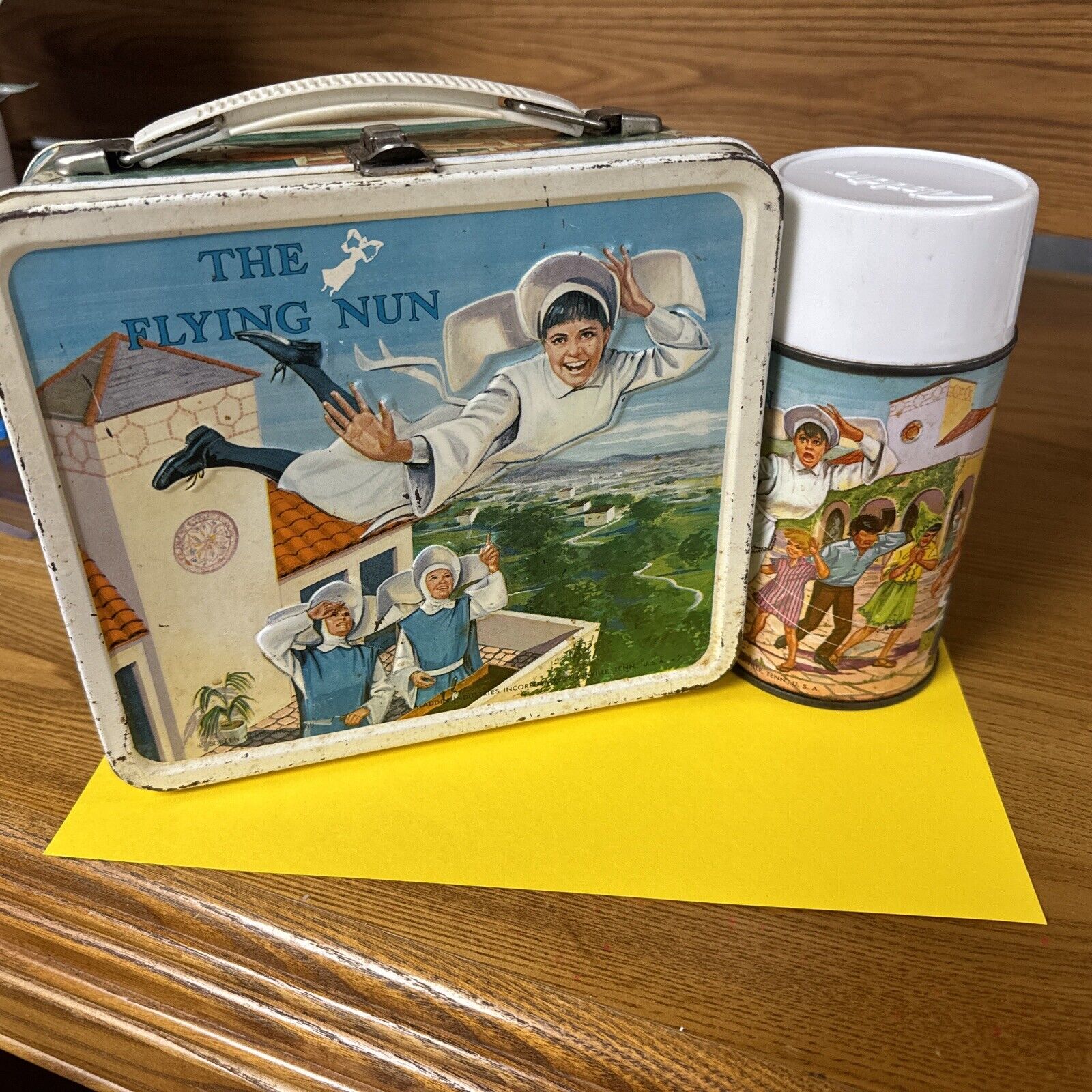1968 The Flying Nun Vintage Metal Lunchbox No Thermos Rare