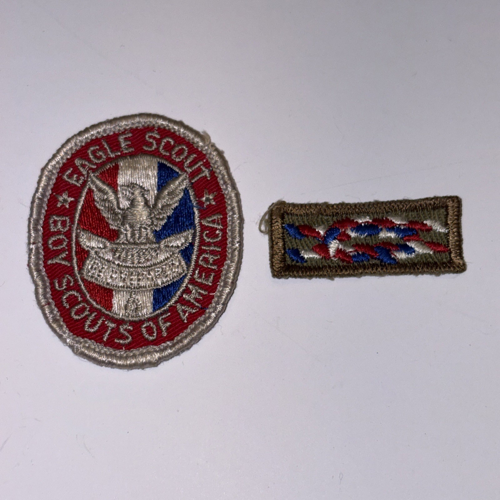 VTG 1960s EAGLE SCOUT Boy Scouts Rank Badge PATCH & SQUARE KNOT Uniform Sash