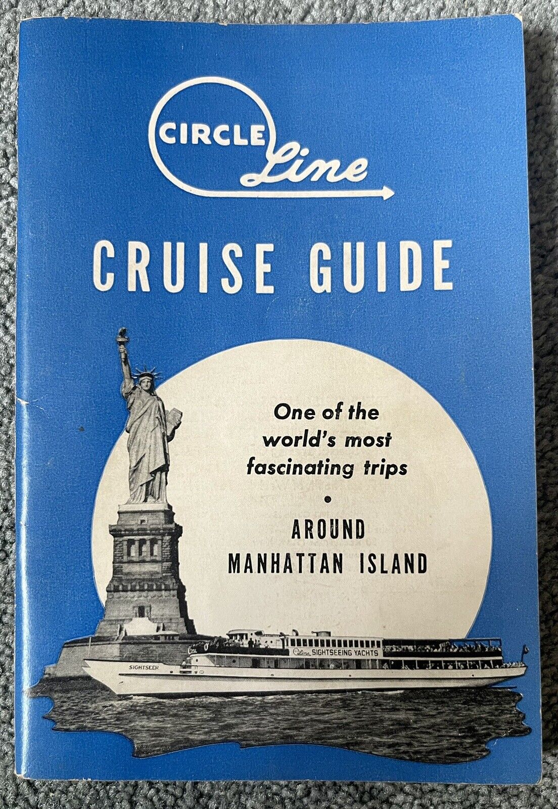 Vintage 1951 Circle Line Cruise Around Manhattan Island Guide