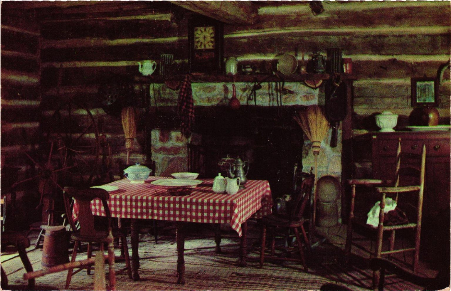 Rutledge Tavern Lincoln\'s New Salem Illinois Vintage Postcard Dexter Press Rutledge Tavern Lincoln\'s New Salem Illinois Vintage Postcard Dexter Press