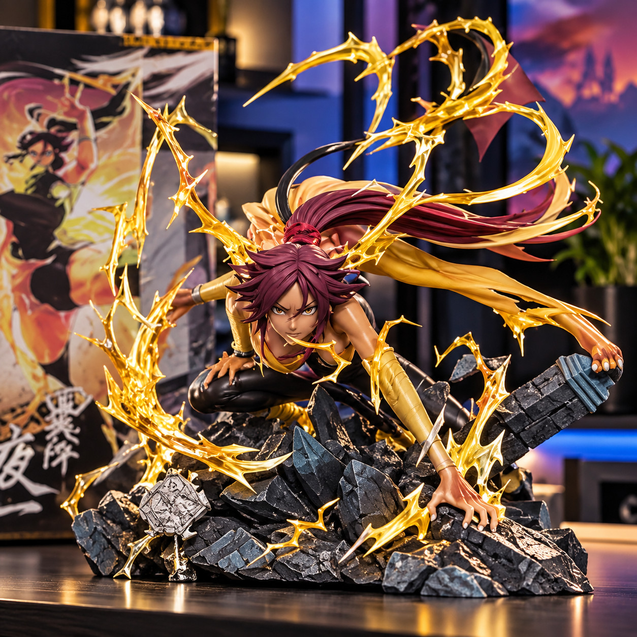 Bleach Yoruichi Shihouin 25cm Anime PVC Figure Statue Model Collectible Gift