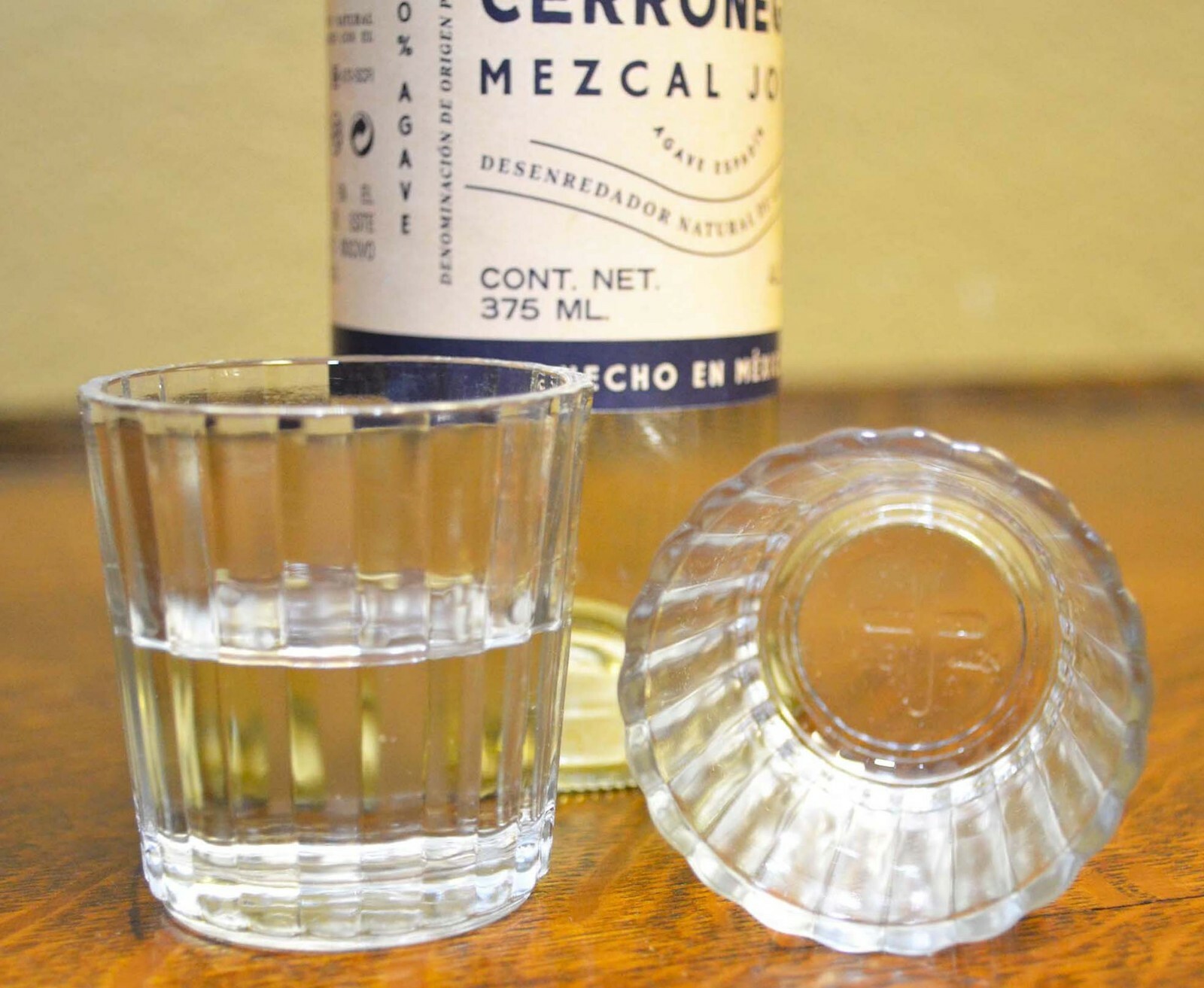 Set of 6 Vaso Veladora, Mescal Votive Cups w/Cross-2.7 ounce