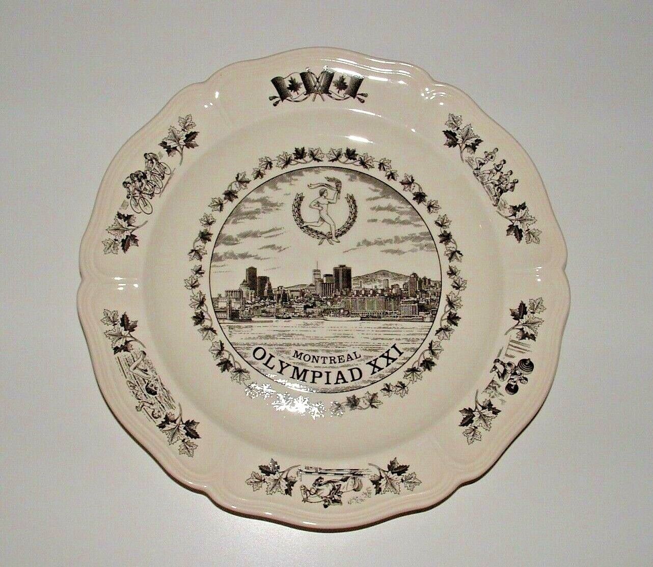 Montreal Olympiad XXI Decorative Plate, Wedgwood, England, Vintage, pre-owned