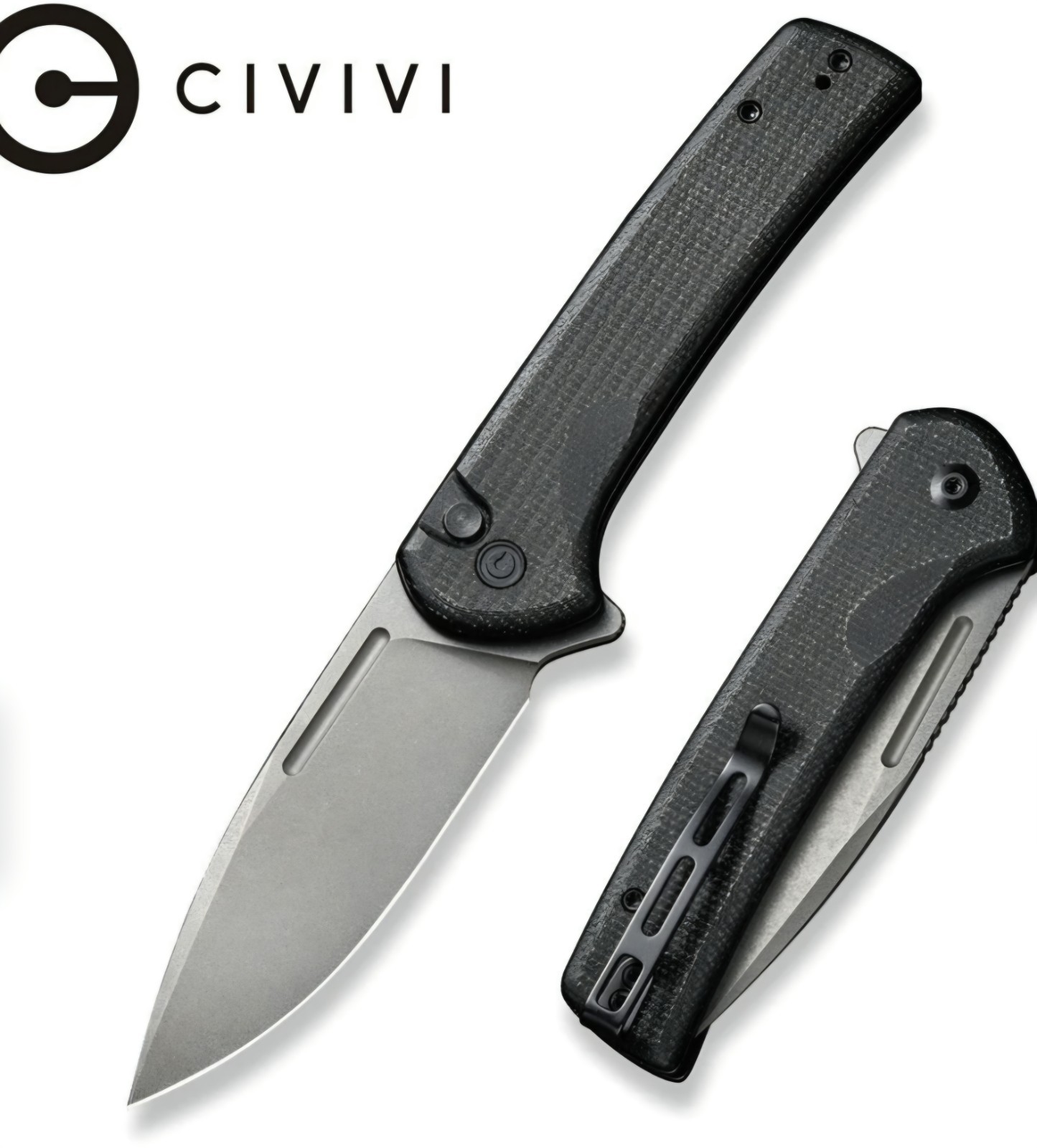 CIVIVI Pocket Knife for EDC, Conspirator Button Lock Knife 3.48\