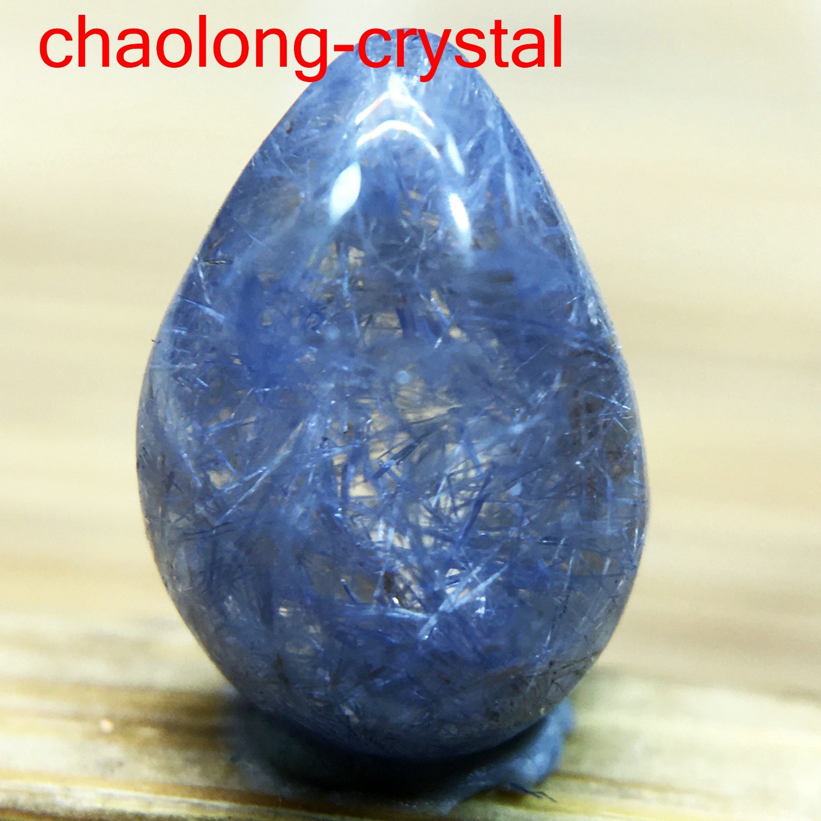 1.4Ct Very Rare NATURAL Beautiful Blue Dumortierite Quartz Crystal Pendant C762