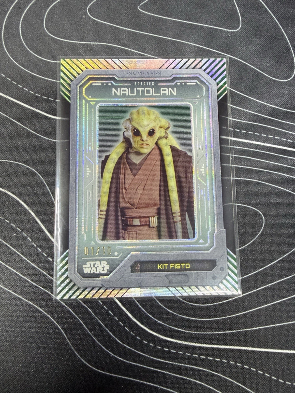 2024 Topps Star Wars High Tek Spectacular Species Kit Fisto Nautolan Green 1/10 2024 Topps Star Wars High Tek Spectacular Species Kit Fisto Nautolan Green 1/10