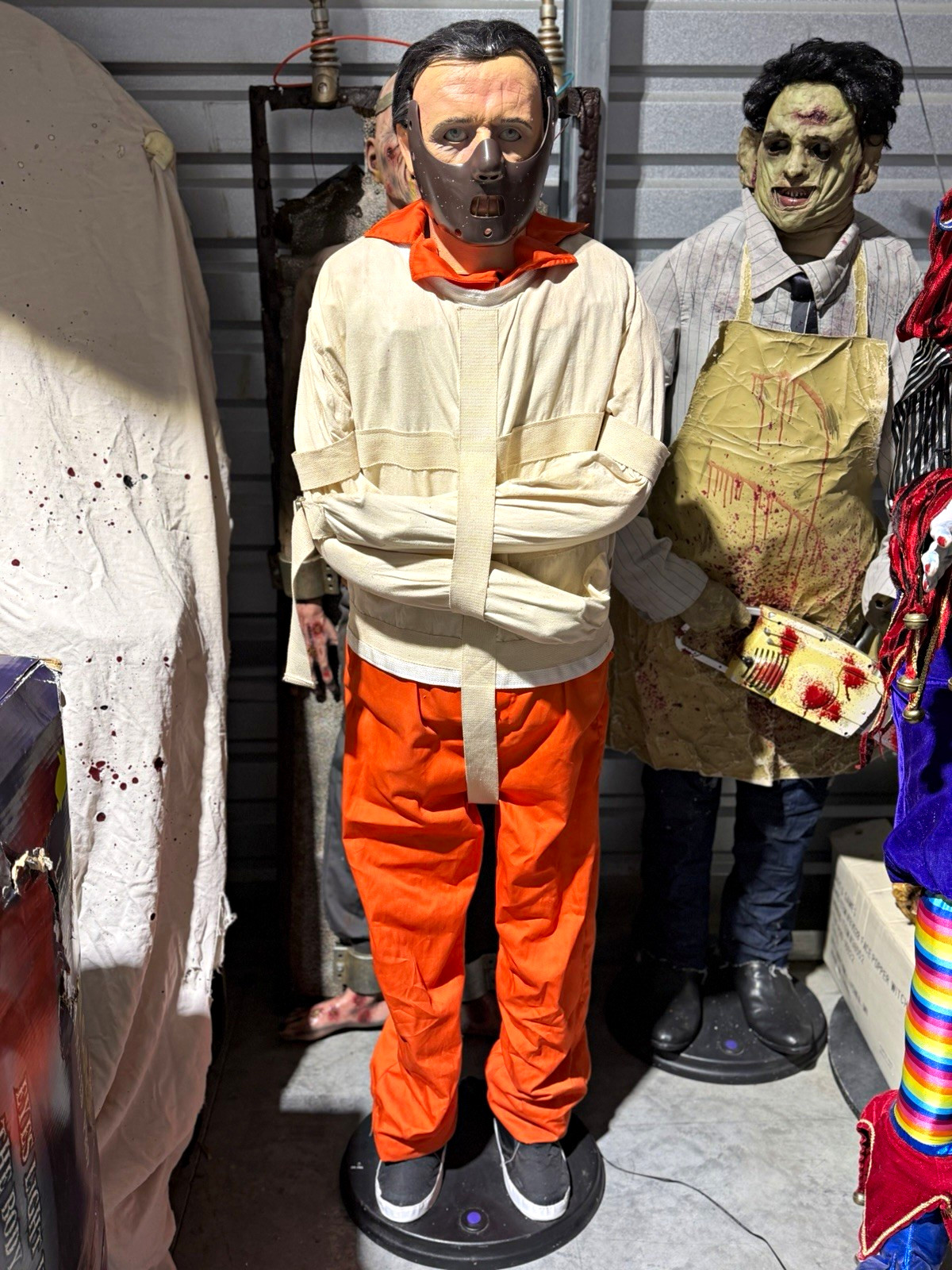 RARE Gemmy Hannibal Lecter WORKING Spirit Halloween life size Prop HTF