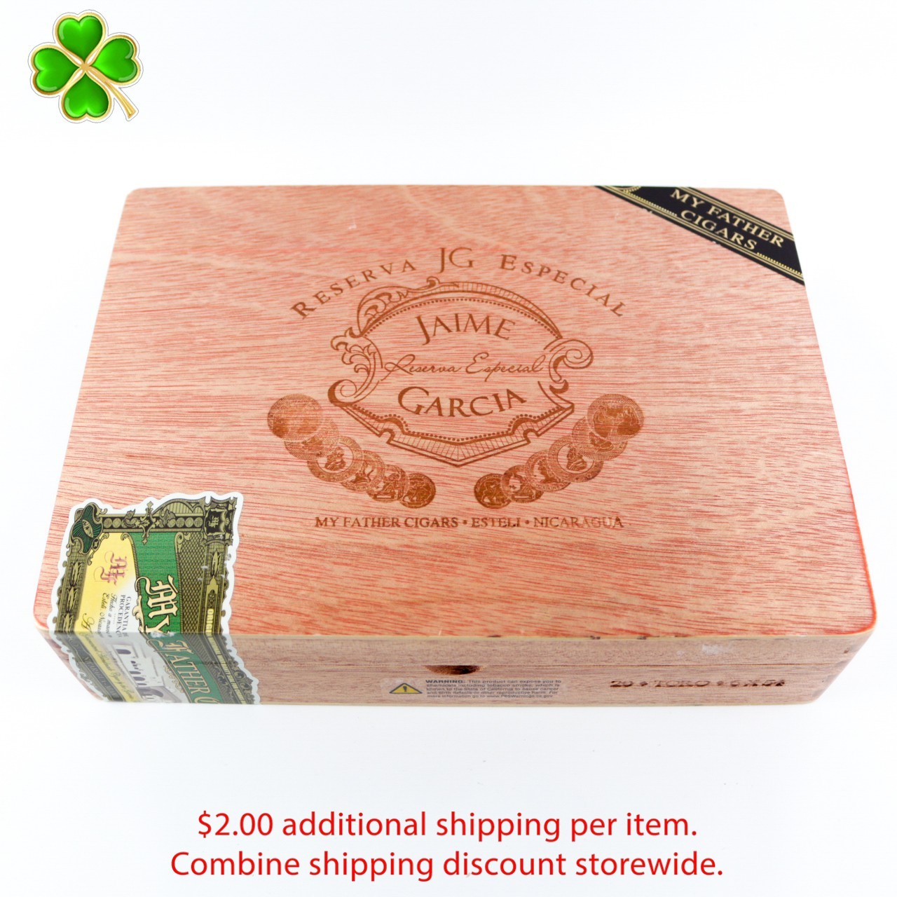 Jaime Garcia Toro Empty Wood Cigar Box 9.5\
