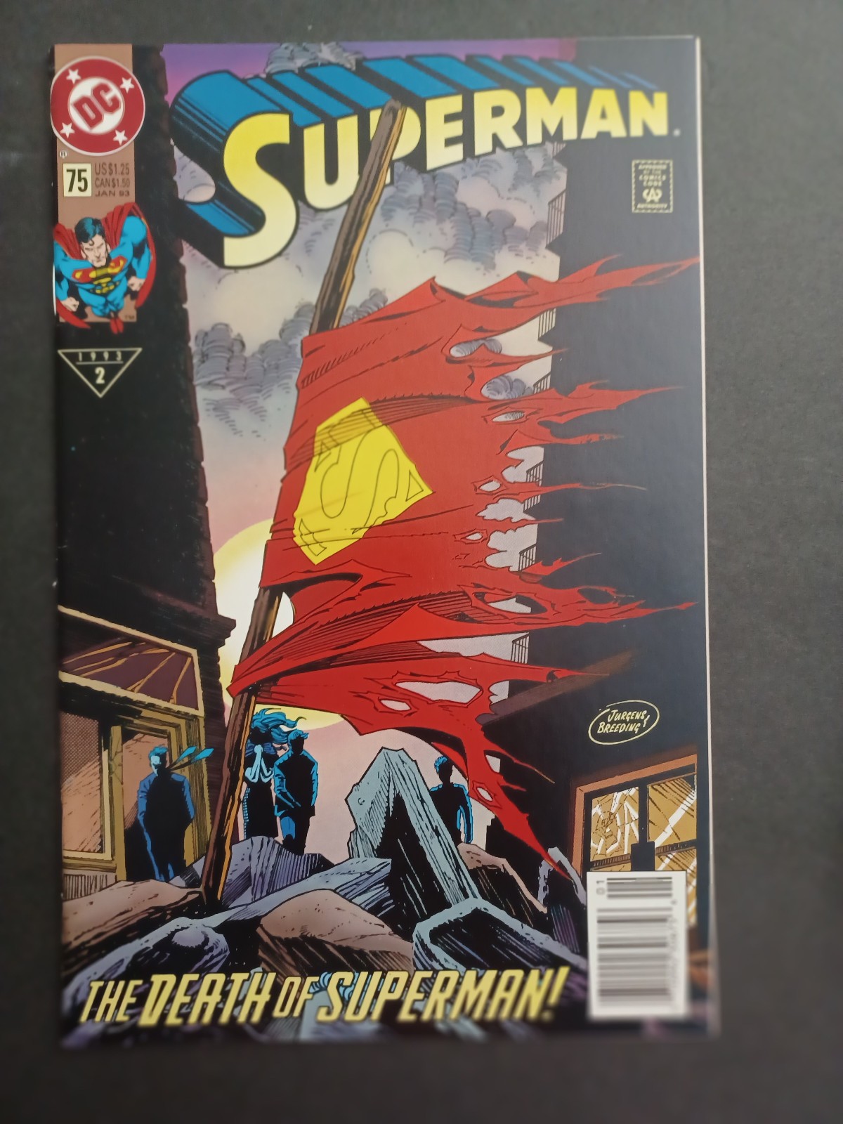 Superman #75 newsstand - Death of Superman - 1993 - (-NM)