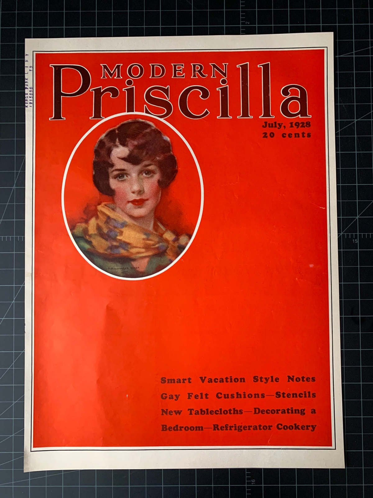 Vintage 1928 Modern Priscilla Magazine Cover