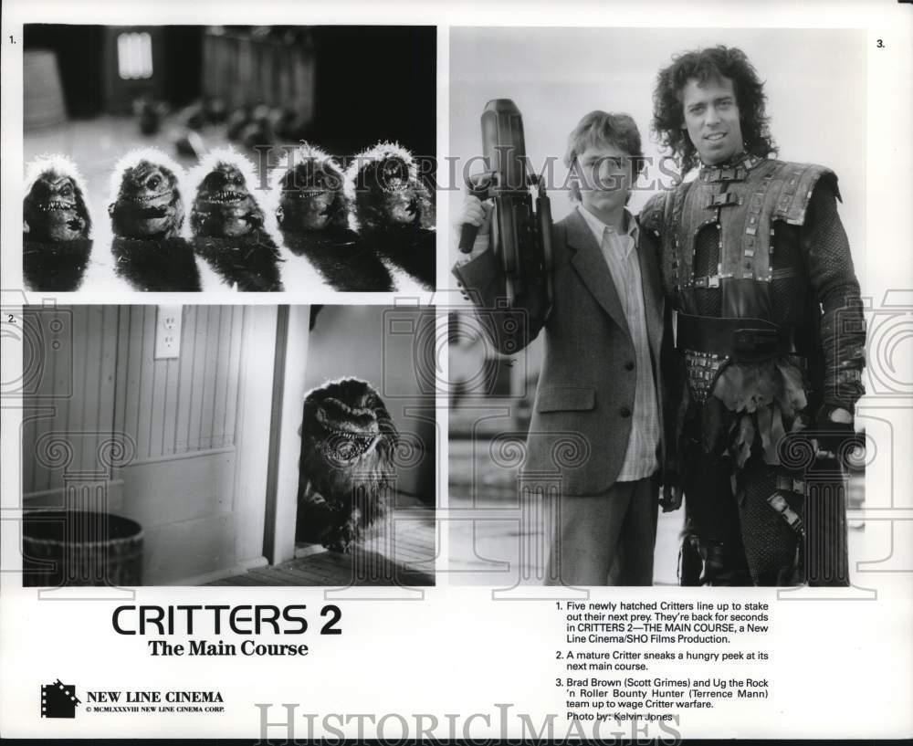1988 Press Photo Scott Grimes, Terrence Mann in \ 1988 Press Photo Scott Grimes, Terrence Mann in \