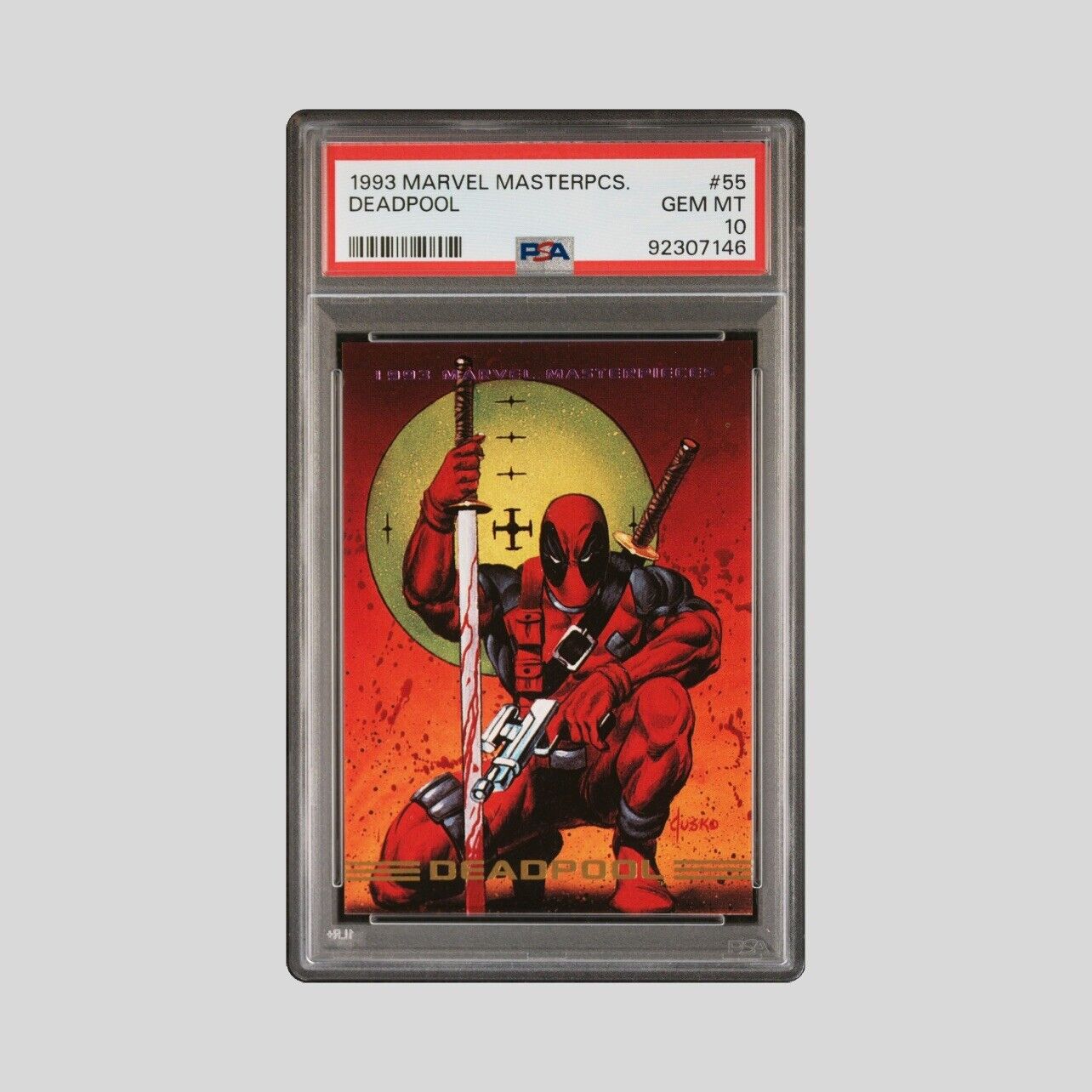 1993 Marvel Masterpieces #55 Deadpool PSA 10 DEADPOOL 3 HYPE