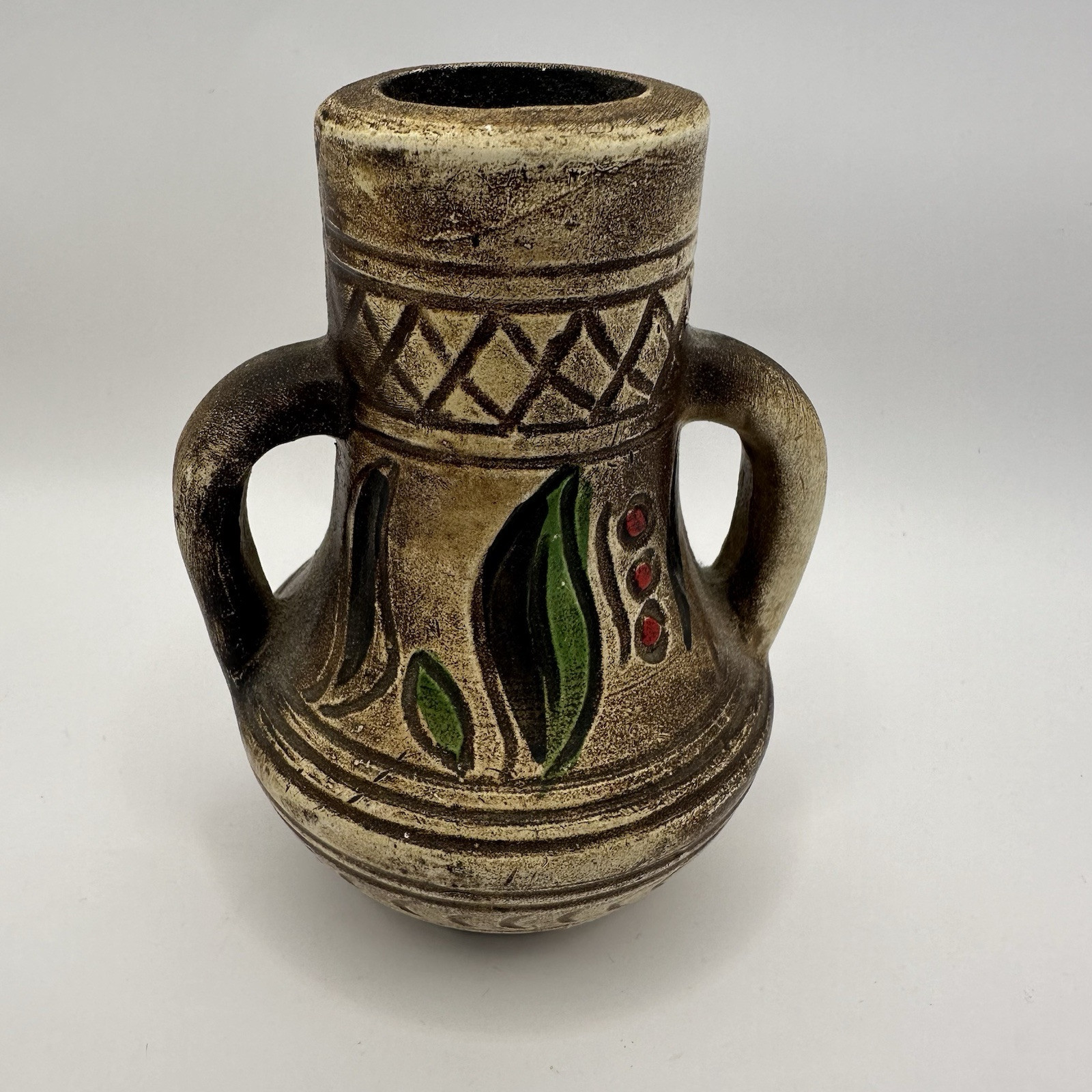 Vintage Native American Pottery Pitcher Vase Mini 4\