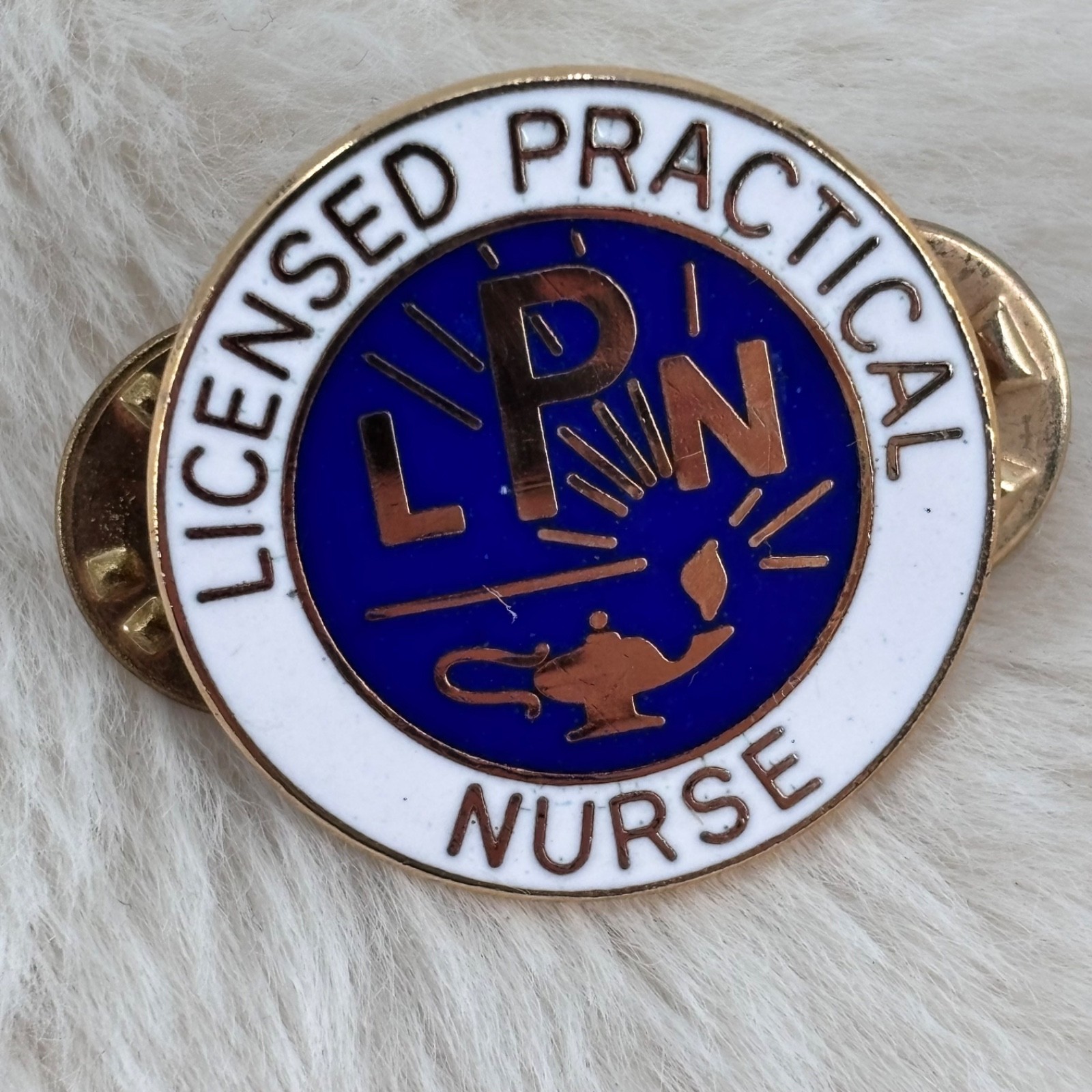 Vtg Licensed Practical Nurse LPN Badge Enamel Lapel Pin Vtg Licensed Practical Nurse LPN Badge Enamel Lapel Pin