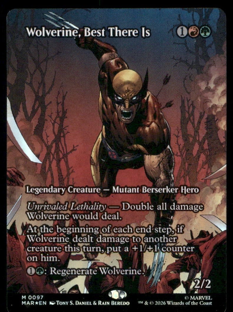 Wolverine, Best There Is Foil 97 mythic Marvel Universe EN NM