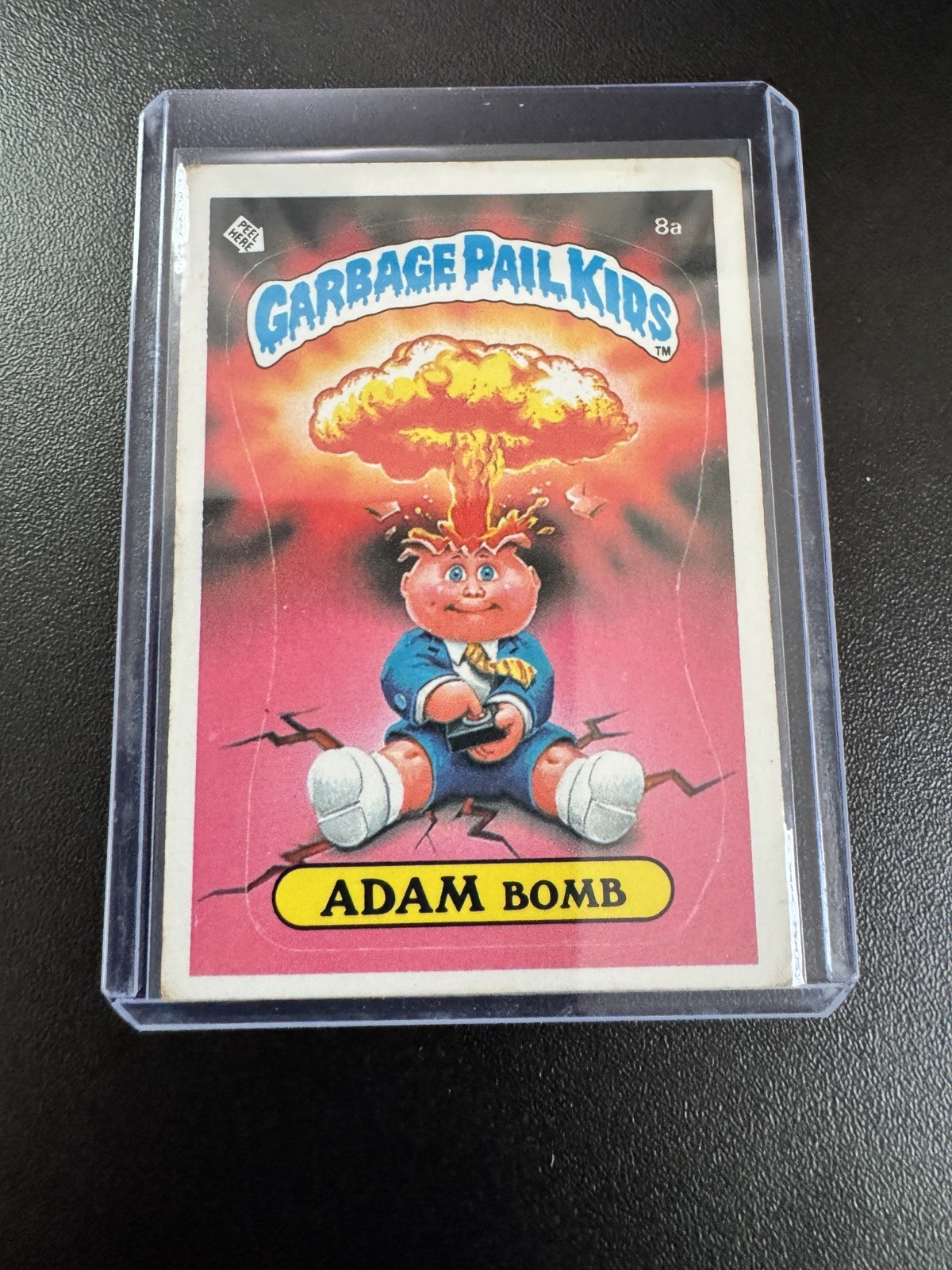 1985 Topps Garbage Pail Kids Adam Bomb #8a Series 1 Matte Checklist Back