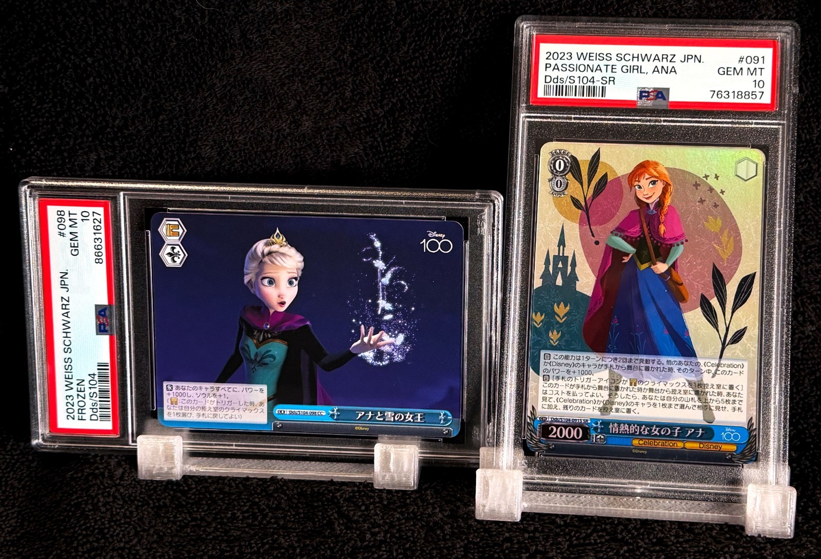 ❄️ 2023 ANA & ELSA • PSA 10 GEM MINT • WEISS SCHWARZ DISNEY 100 ❄️