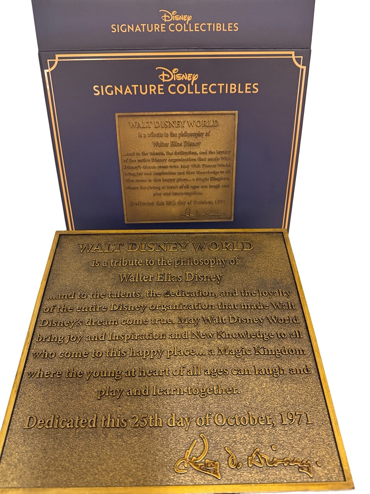Very Rare Disney Parks Dedication Plaque Replica 55th Anniversary 🏰