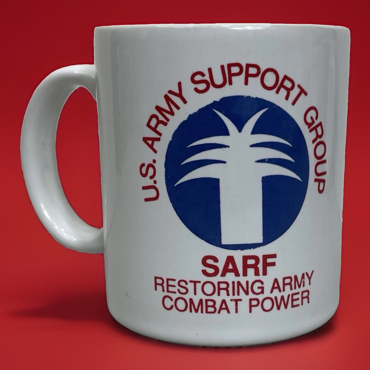 Vintage 1991 Operation Desert Storm Mug Dammam Saudi Arabia SARF
