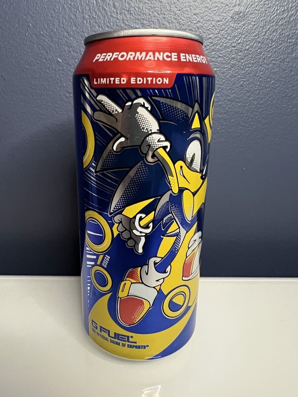 🔥New LE G-Fuel Sonic Hedgehog Peach Rings Energy Drink Zero Sugar Can 16fl Oz