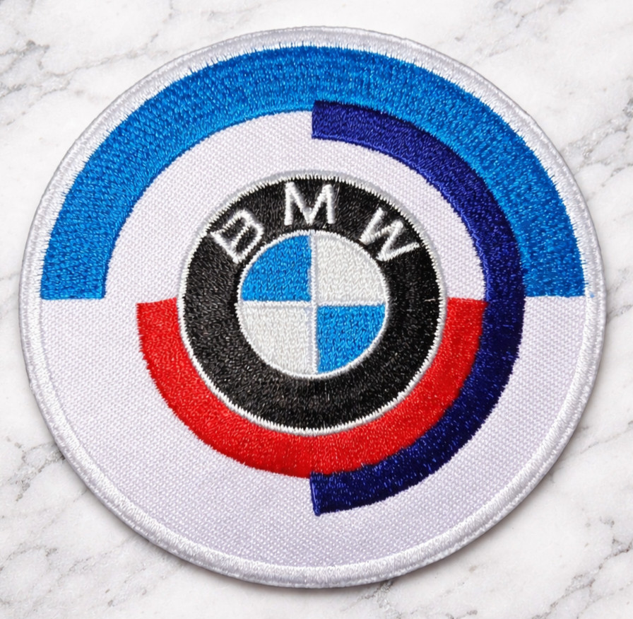 BMW AUTOMOTIVE EMBROIDERED IRON ON PATCH 3 BMW AUTOMOTIVE EMBROIDERED IRON ON PATCH 3