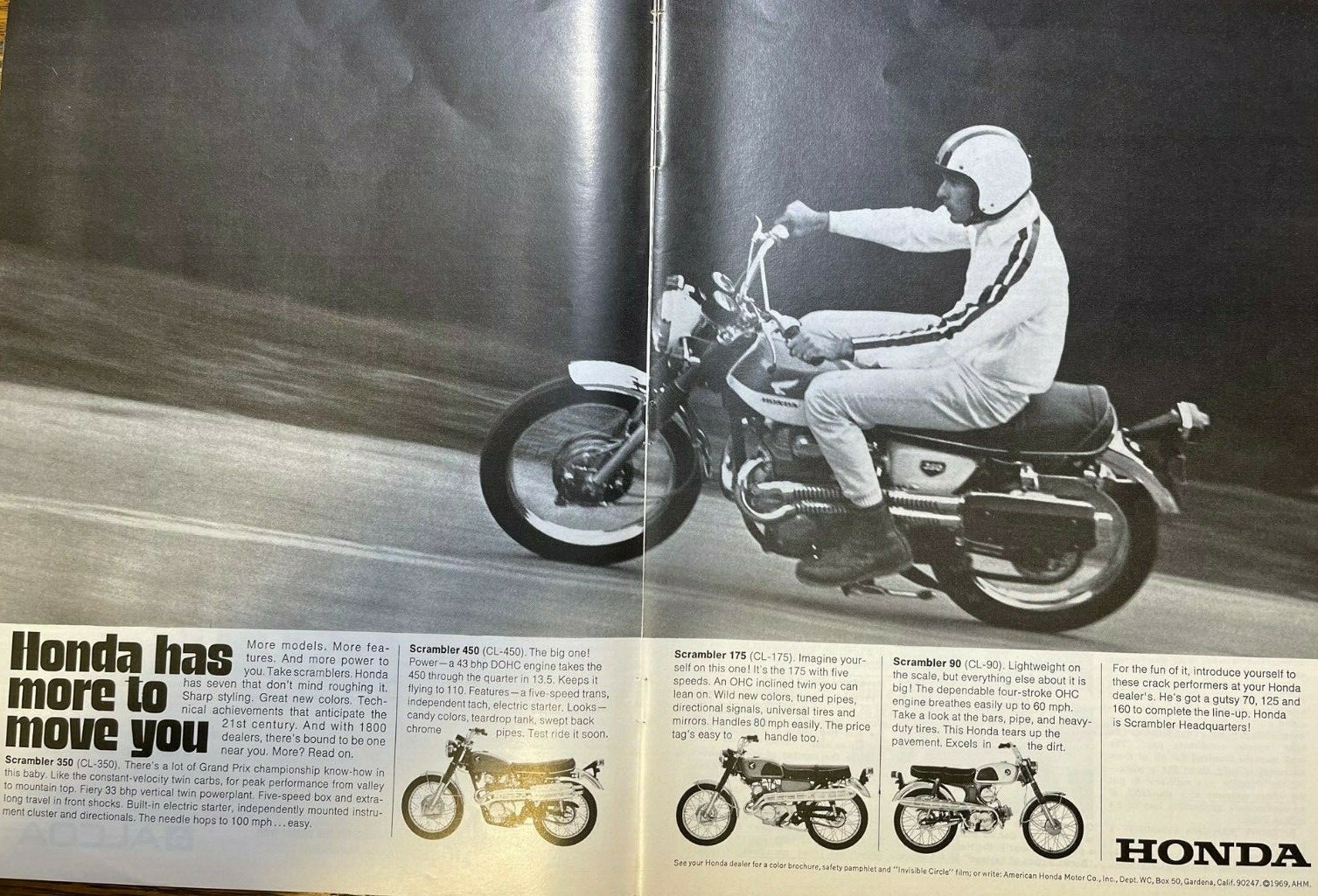 1969 Advertisement Honda Scrambler Motorcycles 1969 Advertisement Honda Scrambler Motorcycles