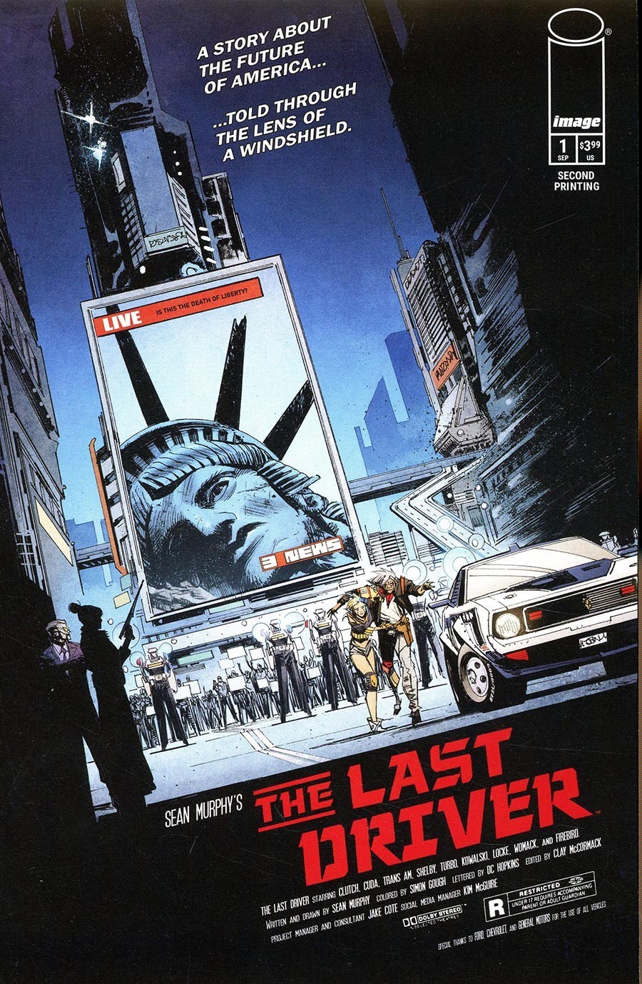 Last Driver #1 2nd Print Variant Second Printing Sean Murphy Image Comics NEW