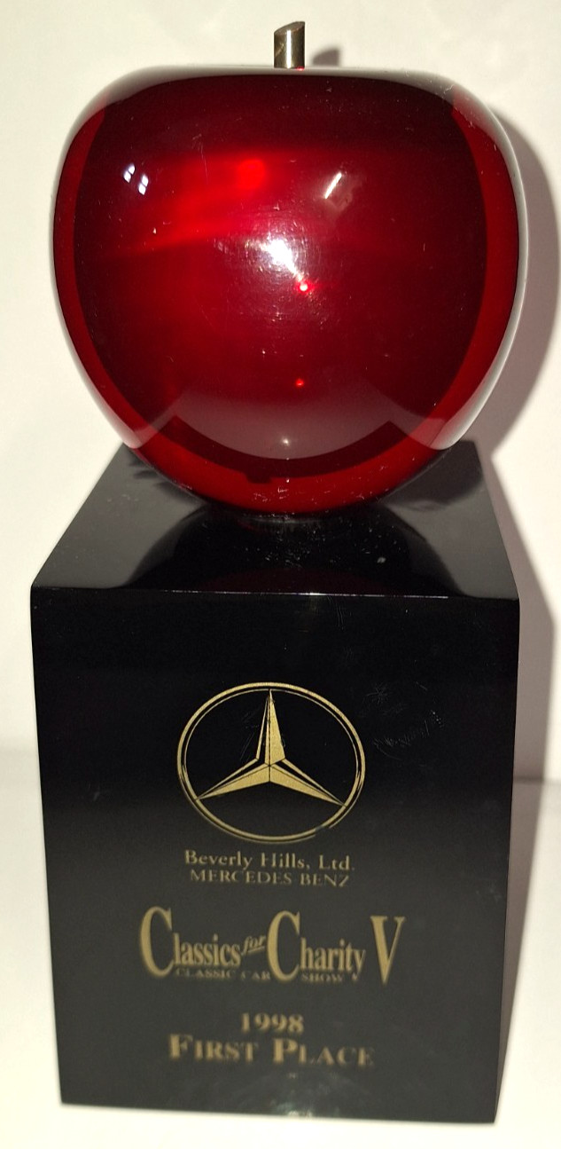 VTG MERCEDES BENZ BEVERLY HILLS 1st PLACE TROPHY CHARITY CLASSICS CAR SHOW 1998