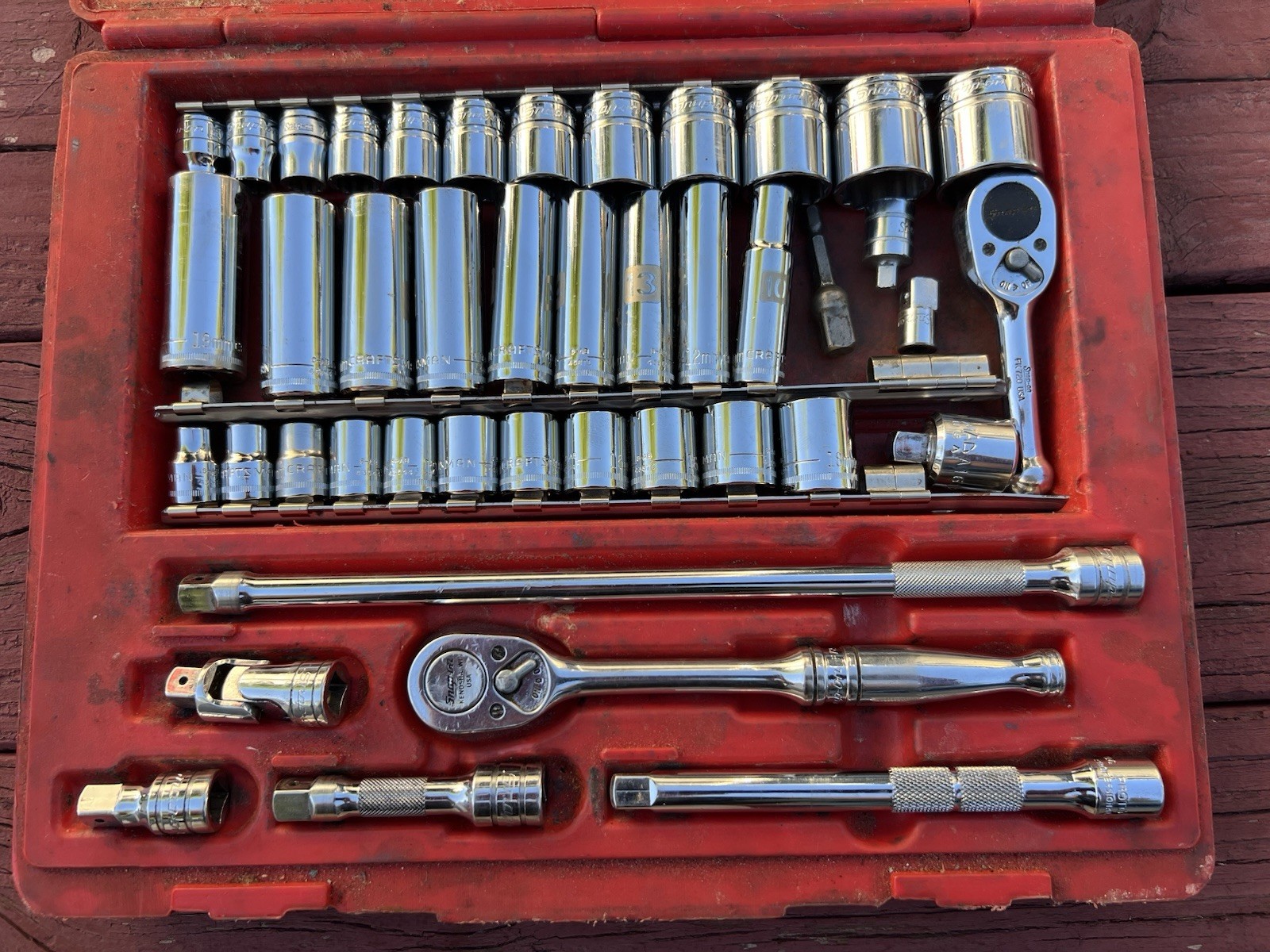 ⁠Snap-on PB16B Socket Set Case w/ Snap-on Ratchets Proto MAC Craftsman Sockets⁠