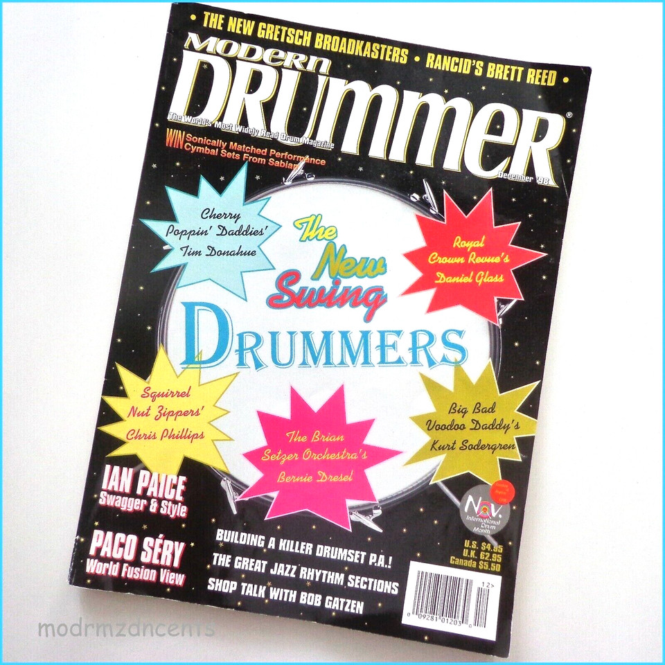 MODERN DRUMMER - Dec 1998 - NEW SWING DRUMMERS + Ian Paice of Deep Purple