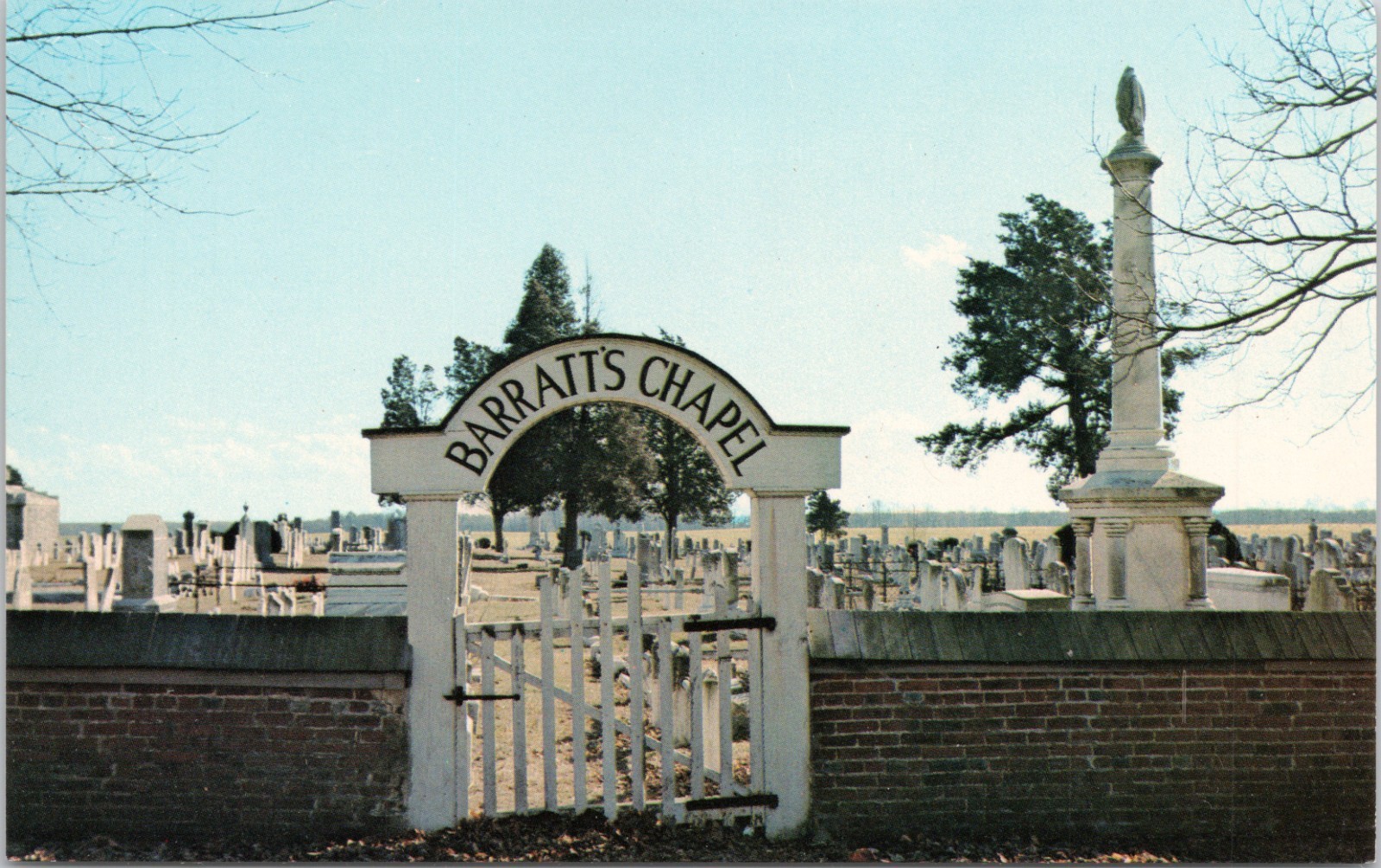 POSTCARD-BARRATT'S CHAPEL-FREDERICA, DELAWARE