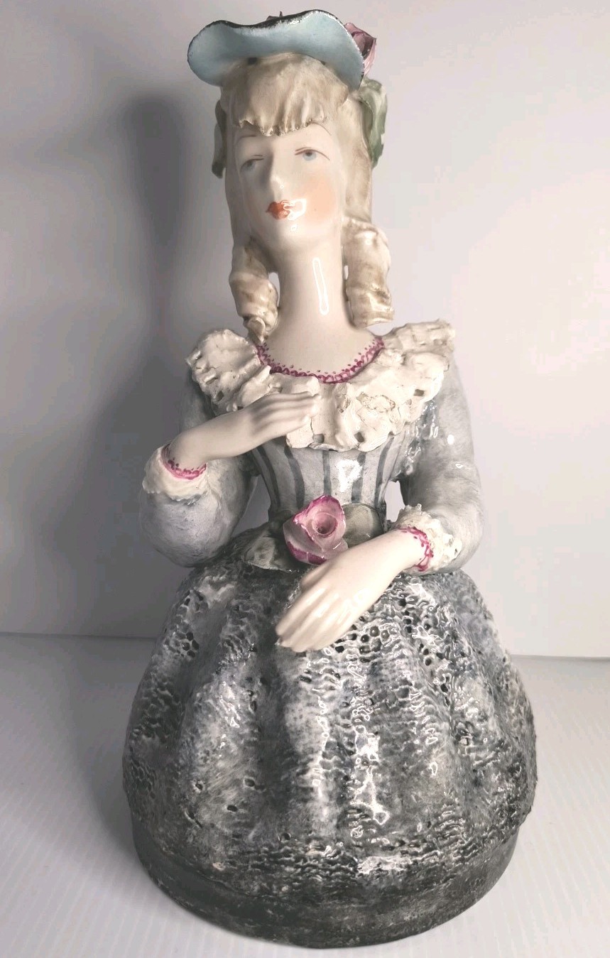 Lovely CORDEY VICTORIAN Lacy Green LADY FIGURINE   9