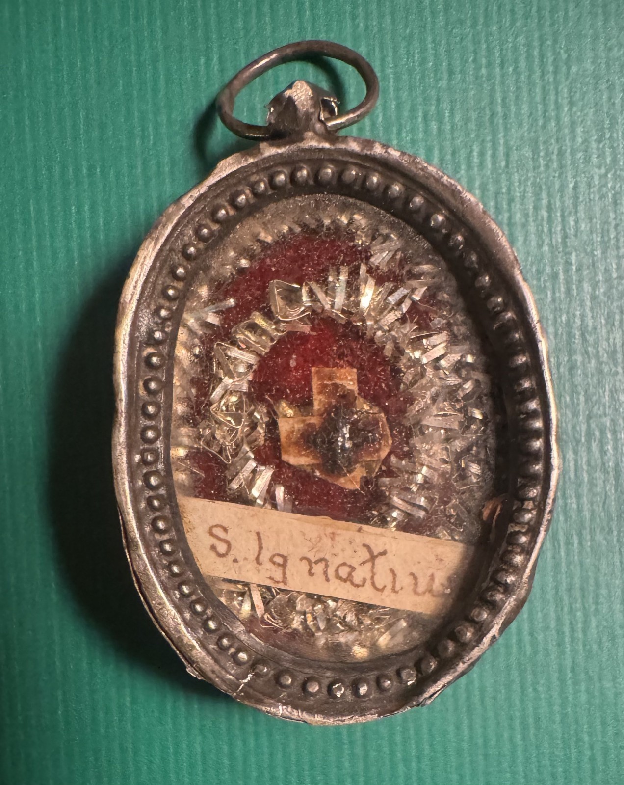 St. Ignatius Relic w/ Sacred Heart Pendant/ PRICE  LOWERED